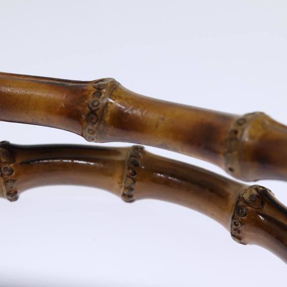 GUCCI Bamboo Hand Bag Leather Black 002 1186 0260 Auth 72838 - Picture 8 of 16